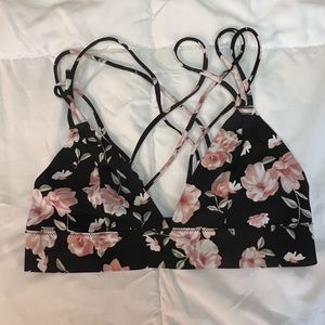 Victoria’s Secret PINK Triangle Bralette-Floral Size Small